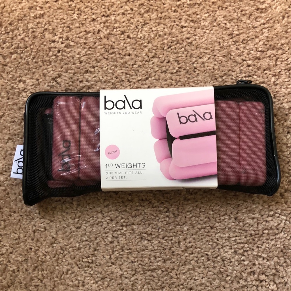 NEW Bala Bangles Wrist Ankle Weights, Blush Pink